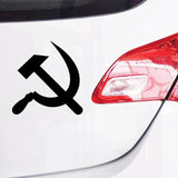 STICKER FAUCILLE ET MARTEAU AUTO