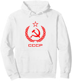 SCHWARZES KAPUZENSWEATSHIRT CCCP CROWN LAURIEL