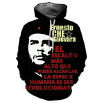 SWEAT À CAPUCHE CHE GUEVARA NOIR "SER REVOLUCIONARIO"