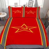 COPRIPIUMINO CCCP STEMMA AK47 STELLA SFONDO ROSSO