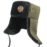 CHAPKA USHANKA AVEC BADGE SOVIÉTIQUE