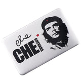 STICKER CHE GUEVARA PLAQUE ALUMINIUM 3D PORTRAIT RELIEF ROUGE