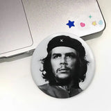 MACARON ABZEICHEN PIN CHE GUEVARA PORTRÄT SCHWARZER STERN ROTER HINTERGRUND RUND