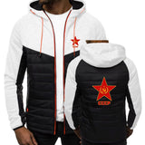 CHAQUETA ACOLCHADA NEGRA CCCP ESTRELLA ROJA