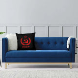 UDSSR KISSENBEZUG KOMPLETT MANTEL SCHWARZE HINTERGRUNDFARBE
