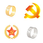 BAGUE MÉTAL PERCÉ COMMUNISTE