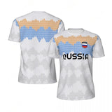 MAILLOT RUSSIE FOOTBALL ROUGE NOIR SPLASH