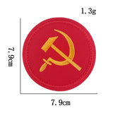 LOTTO 5 PATCH RICAMATE ROTONDE CCCP FALCE MARTELLO