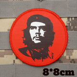 CHE GUEVARA PATCH TATTICA RITRATTO SFONDO NERO VELCRO 5X7CM