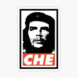 STICKER CHE GUEVARA DRAPEAU CUBA VINYLE AUTOCOLLANT FOND VERT