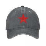 CASQUETTE CCCP ETOILE ROUGE DENIM VINTAGE DELAVE