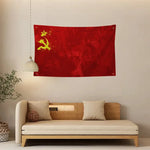 DRAPEAU CCCP FLAMME RÉVOLUTIONNAIRE