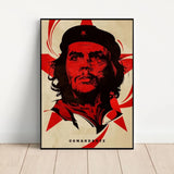 POSTER CHE GUEVARA COLLAGE KLEURRIJK WERELDCITAAT