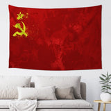 DRAPEAU LOGO LGBTQ+ COMMUNISME XXL