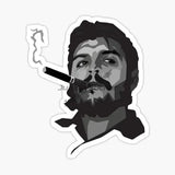 STICKER DRAPEAU CUBA CHE GUEVARA VINYLE AUTOCOLLANT FOND ROUGE VERT