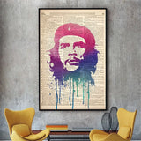 POSTER CHE GUEVARA STYLE VINTAGE TYPOGRAPHIQUE