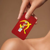 SKIN CARTE BANCAIRE EMBLEME URSS ROUGE OR