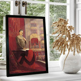 POSTER STALIN TRIBUNE THEATER ROTER VORHANG