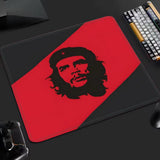 MUISMAT CHE GUEVARA TWEEKLEURIG SILHOUET ROOD ZWART DIAGONAAL