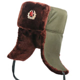 CHAPKA USHANKA AVEC BADGE SOVIÉTIQUE