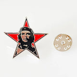 INSIGNIA CHE GUEVARA PIN ESTRELLA ROJA BOINA ESMALTE METAL
