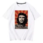 T-SHIRT CHE GUEVARA SOLEIL RÉVOLUTIONNAIRE (BLANC)