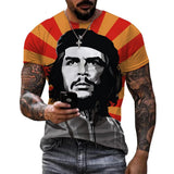 T-SHIRT ARANCIONE CHE GUEVARA SUNRAYS