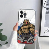 HOESJE RUSLAND BRULLENDE BEER DRIEKLEUR IPHONE