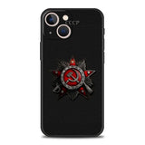 FUNDA PARA IPHONE CCCP ESTRELLA ROJA MILITAR NEGRA