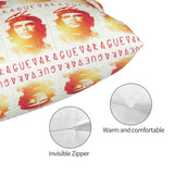 FUNDA DE COJÍN FIRMA BOINA BLANCO NEGRO RECTANGULAR CHE GUEVARA