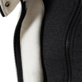 ANTHRAZITGRAUER ZIP-HOODIE CCCP RED STAR TAKTISCHER KRAGEN
