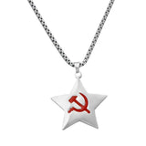 Pendentif Communiste Étoile Rouge