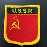ECUSSON URSS BOUCLIER FAUCILLE MARTEAU ETOILE FOND ROUGE JAUNE