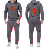 JOGGING JOGGERS CCCP GRANDI STELLA GIALLA STRISCE NERE