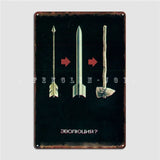 METAL PLATE EVOLYUTSIYA EVOLUTION WEAPONS ARROW MISSILE AX