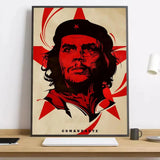 POSTER CHE GUEVARA COMANDANTE ROTER STERN