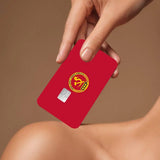 SKIN CARTE BANCAIRE EMBLEME URSS ROUGE OR