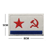 ECUSSON CCCP RUSSIE DRAPEAU DIAGONAL FAUCILLE MARTEAU ROUGE