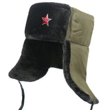 CHAPKA USHANKA AVEC BADGE SOVIÉTIQUE