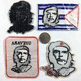 ECUSSON CHE GUEVARA PORTRAIT ROUGE FOND NOIR 6X9CM