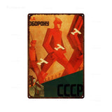 METALEN BORD DOOD VAN STALIN FILMPOSTER VINTAGE ROOD