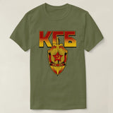 CAMISETA KGB EMBLEMA VCK KGB ORO ROJO