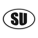 STICKER VOITURE SU USSR CCCP AUTOTOURIST OVAL