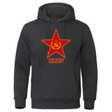 CCCP ANTHRAZITGRAUES KAPUZENSWEATSHIRT