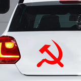 STICKER FAUCILLE ET MARTEAU AUTO