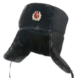 CHAPKA USHANKA AVEC BADGE SOVIÉTIQUE