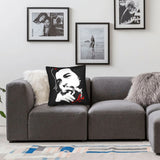 HOUSSE COUSSIN CHE GUEVARA RETRO TRENDY ROUGE VIF PORTRAIT GRAPHIQUE