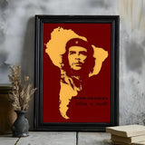 POSTER CHE GUEVARA RIVOLUZIONE BLU ROSSO CONTRASTO