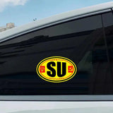 STICKER VOITURE SU USSR CCCP AUTOTOURIST OVAL
