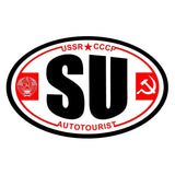 STICKER VOITURE SU USSR CCCP AUTOTOURIST OVAL